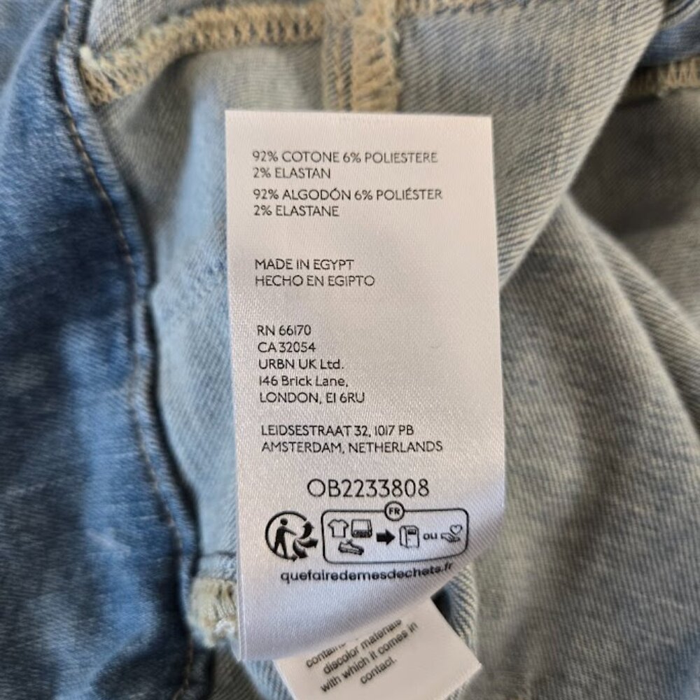 FREE PEOPLE medium blue jayde crop flare jeans Size 32 NWT - Picture 11 of 11